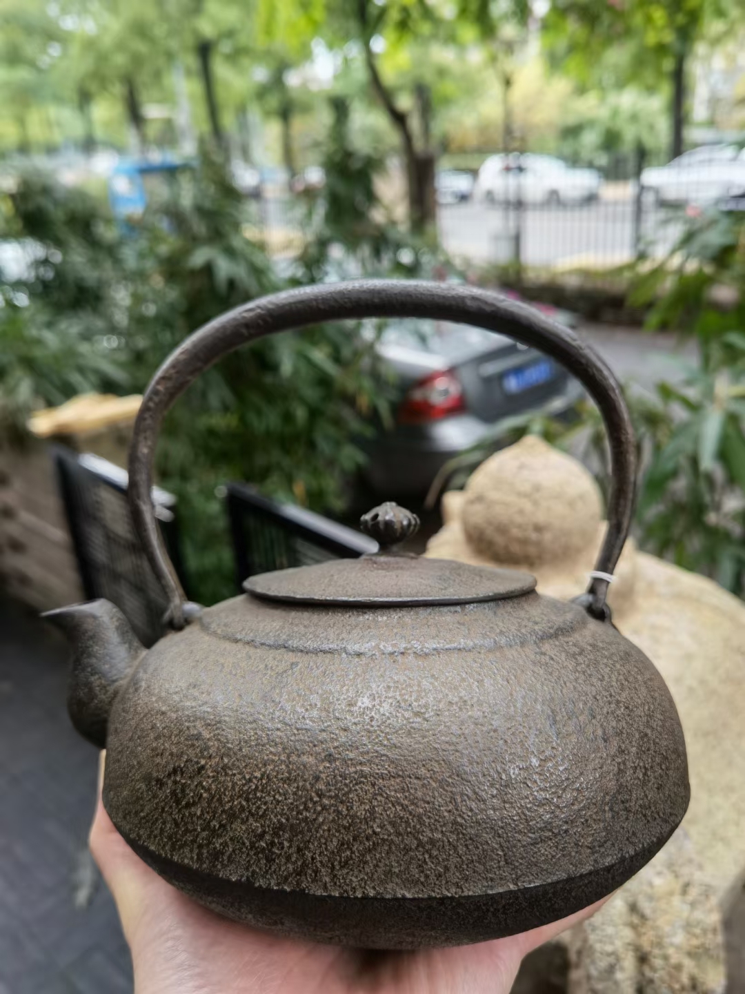 日本 昭和早期 南部 砂铁 铁壶
